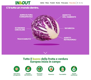 L’ortofrutta europea ha una nuova casa online Apo Conerpo lancia il sito web www.ineout.eu