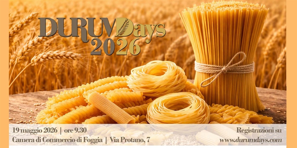 Grano Duro, il 19 maggio a Foggia le prime previsioni sulla produzione...